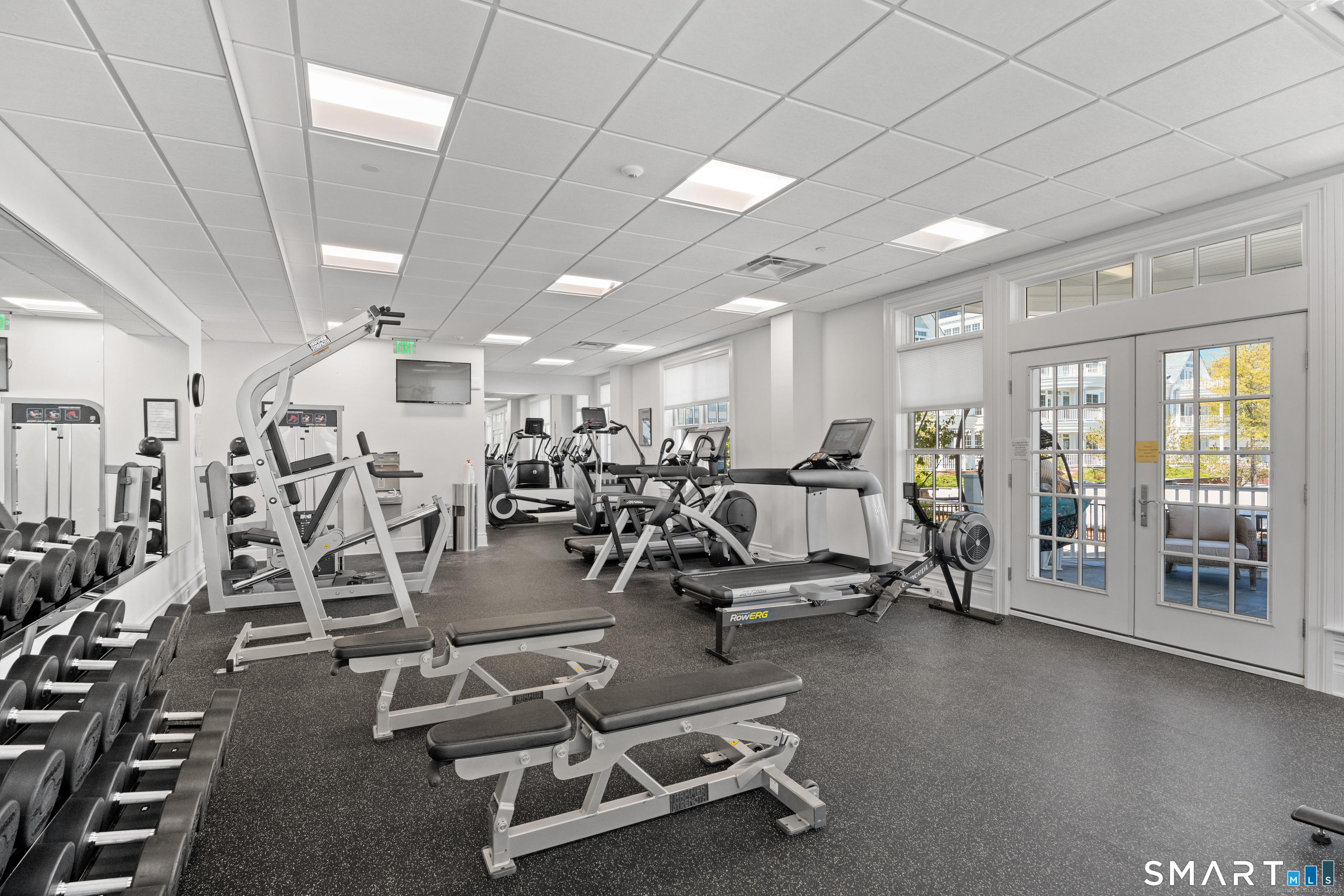 66 High Street, Unit 34 Guilford, CT 06437 - Photo 39 of 40 a view of a room with gym equipment