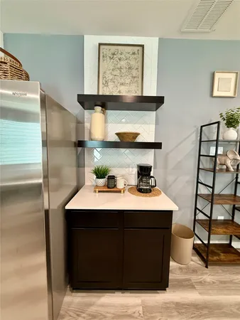 a room with storage and utility