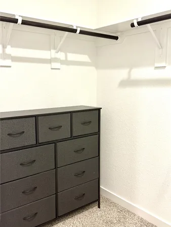 a close view of closet