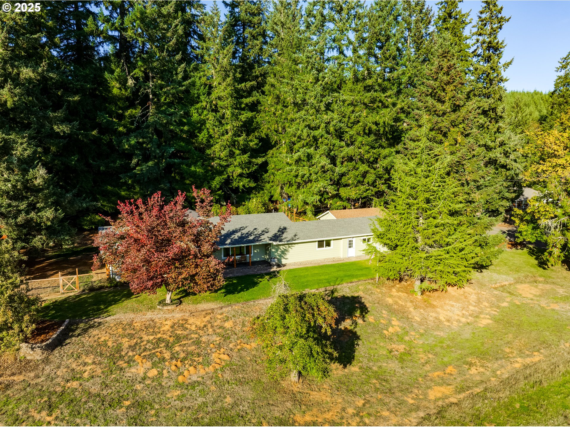 24531 Vaughn Road Veneta, OR 97487 - Photo 1 of 47 a view of yard with green space