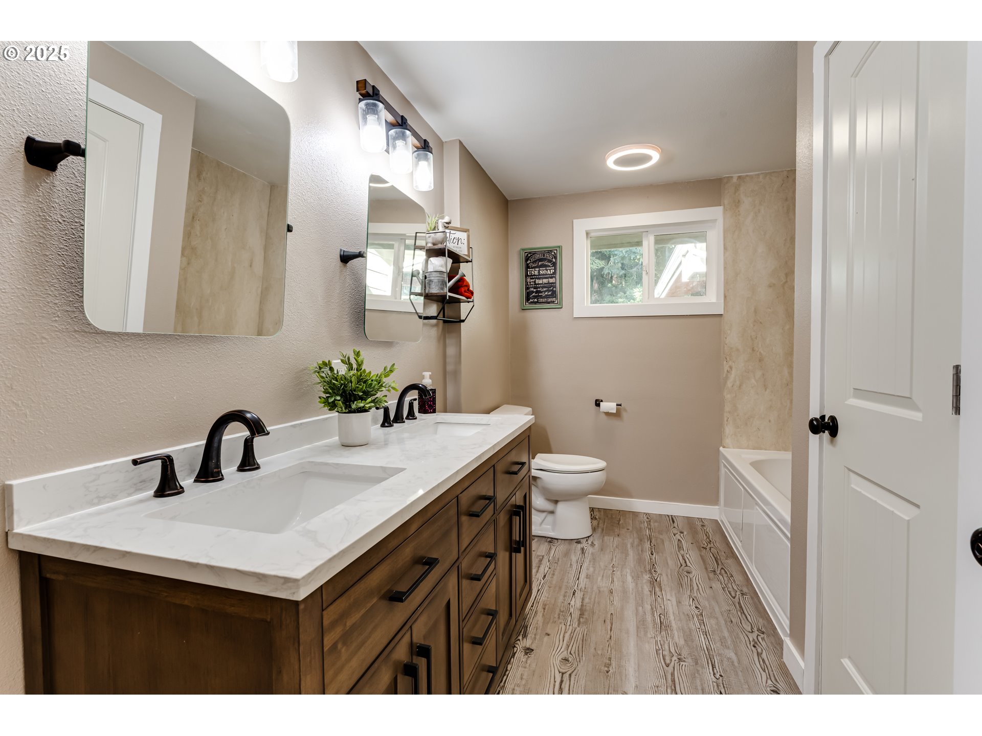 24531 Vaughn Road Veneta, OR 97487 - Photo 29 of 47 a bathroom with a sink and a mirror