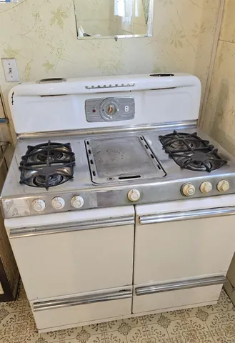 a close view of stove top oven