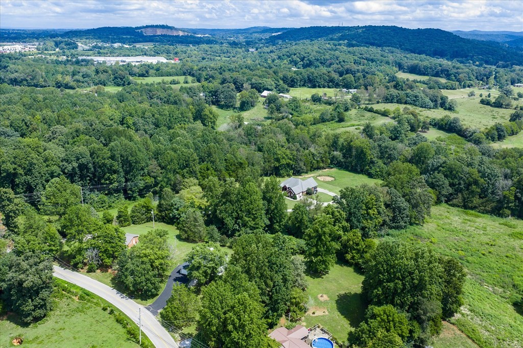 3766 Old Bridge Road Cookeville, TN 38506 - Photo 72 of 88 an aerial view of a house with a yard