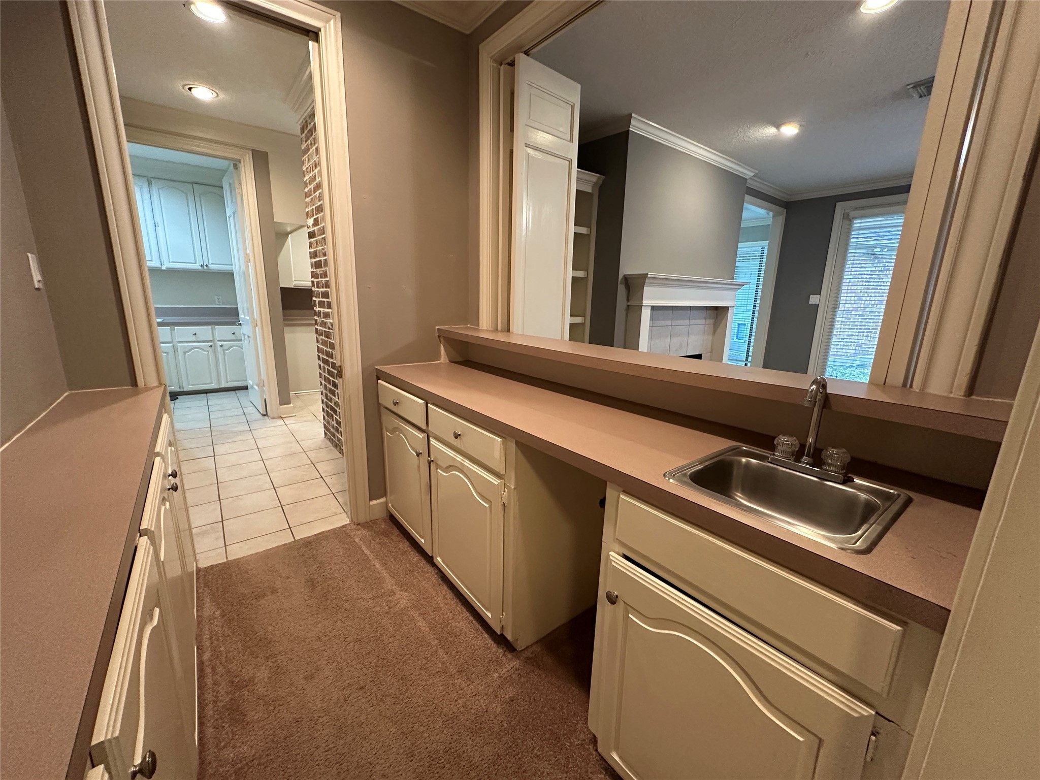 7710 Post Bridge Road Spring, TX 77389 - Photo 10 of 38 a bathroom with a sink and a mirror
