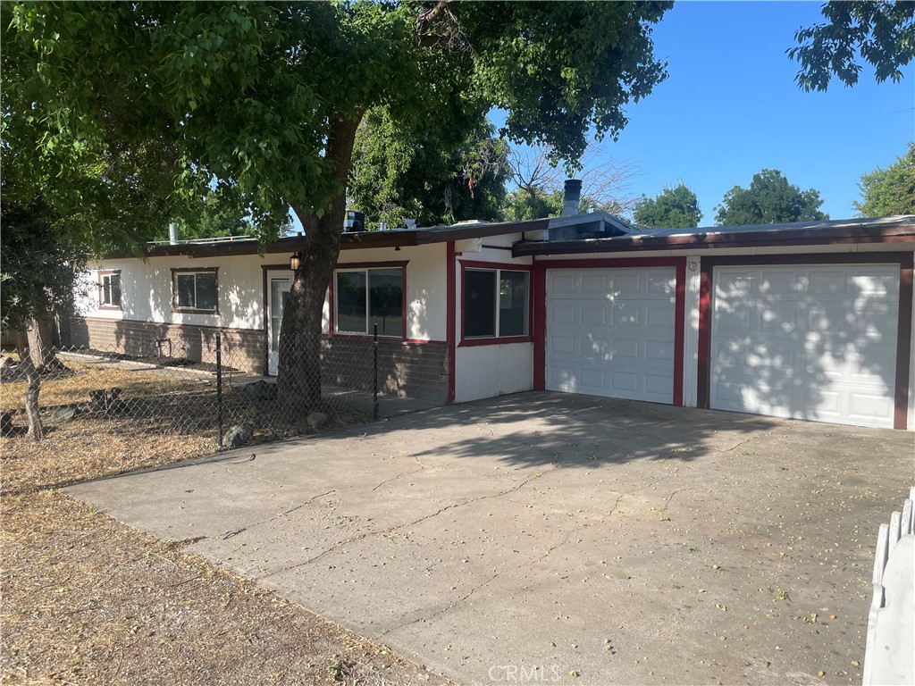 front view of a house with a outdoor space