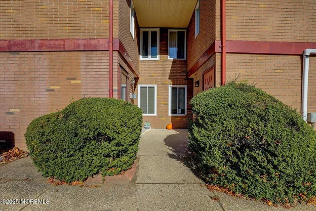 a view of a garden with pathway