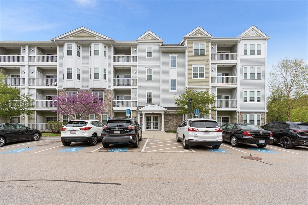 a cars parked in front of a building