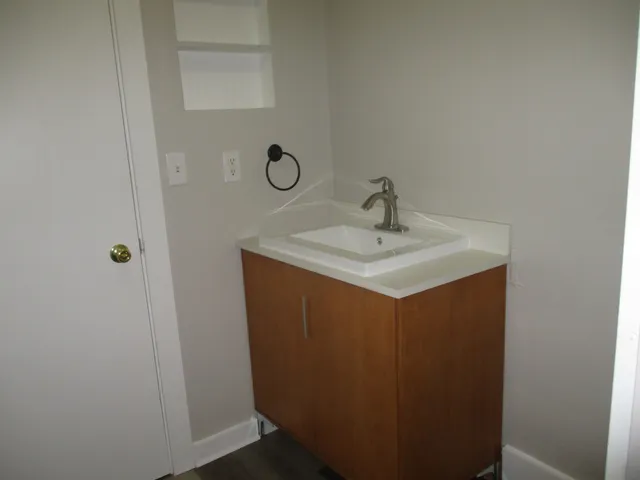 a close view of closet