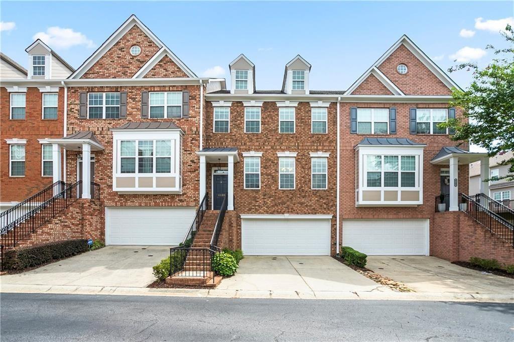 a front view of a residential houses
