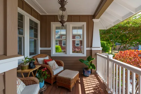 a outdoor living space with furniture and garden view