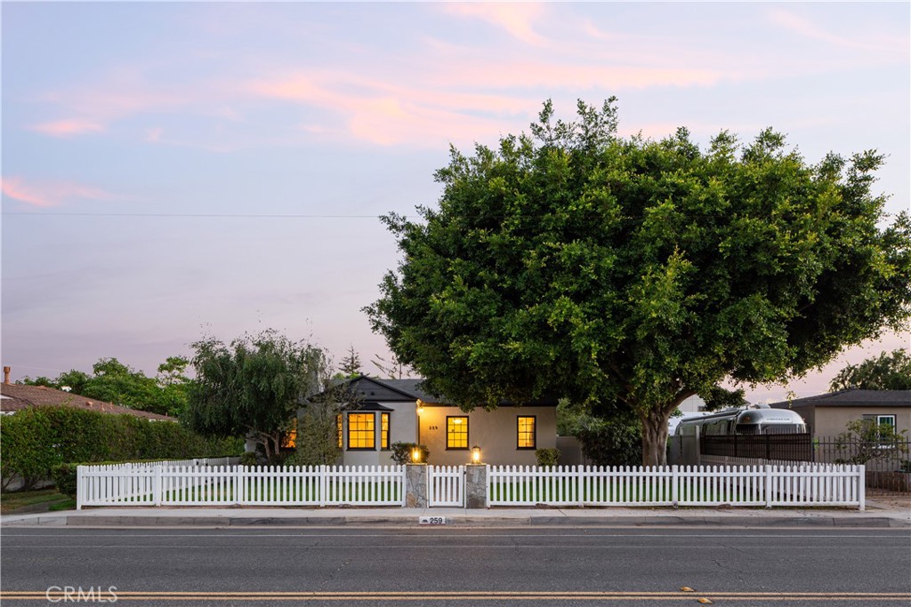 a view of a city street