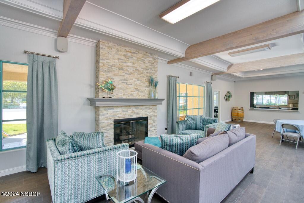 919 Vista Del Rio Santa Maria, CA 93458 - Photo 27 of 29 a living room with furniture and a fireplace