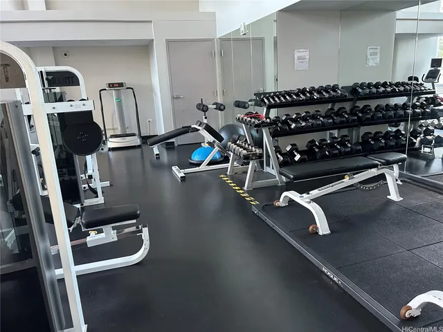 a close view of a gym equipment