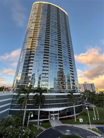 a front view of a building