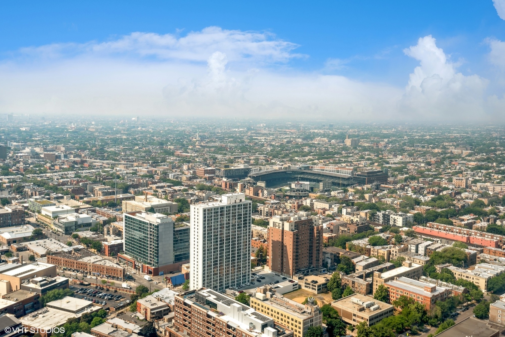 655 West Irving Park Road, Unit 5507 Chicago, IL 60613 - Photo 11 of 17 an aerial view of a city