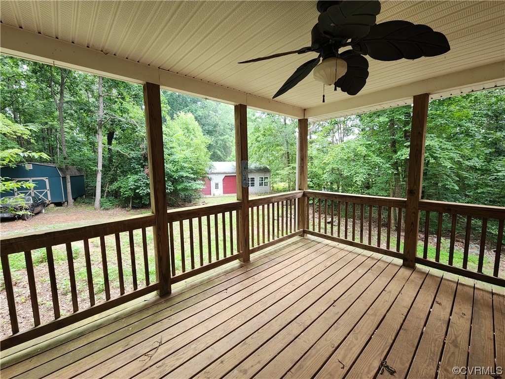 5920 Community House Road Columbia, VA 23038 - Photo 14 of 19 a view of a balcony with wooden floor