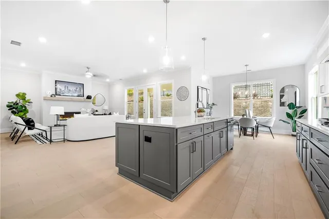 a view of an empty room