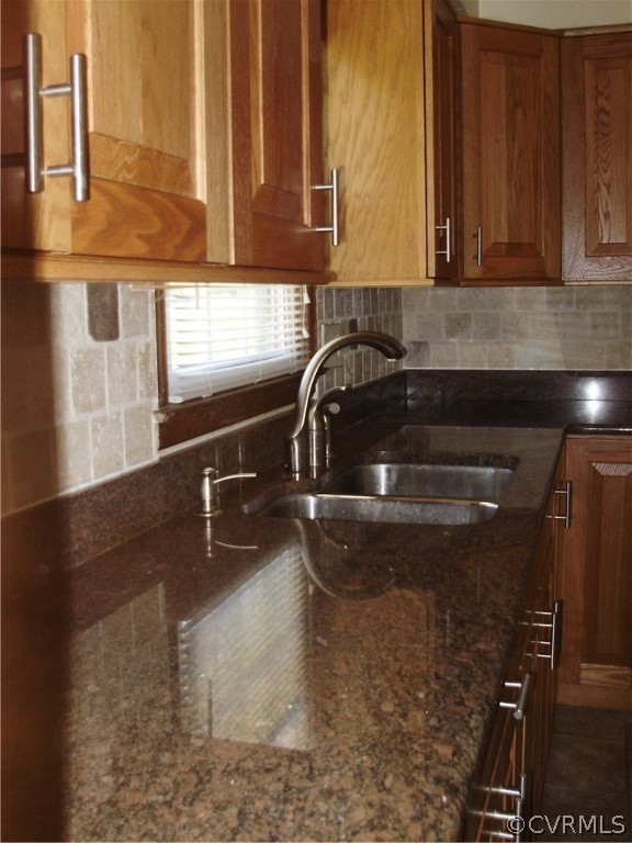 Granite Countertop and ceramic backsplash