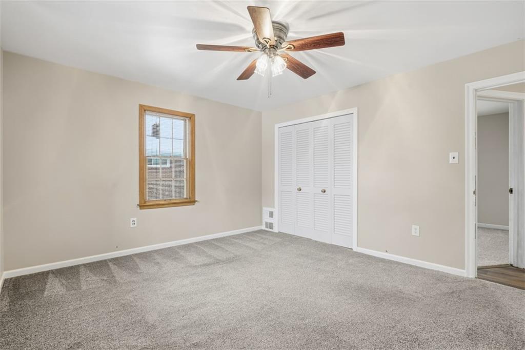 268 Coraopolis Road Coraopolis, PA 15108 - Photo 26 of 50 This 14x14 bedroom has a double closet for extra clothing storage.