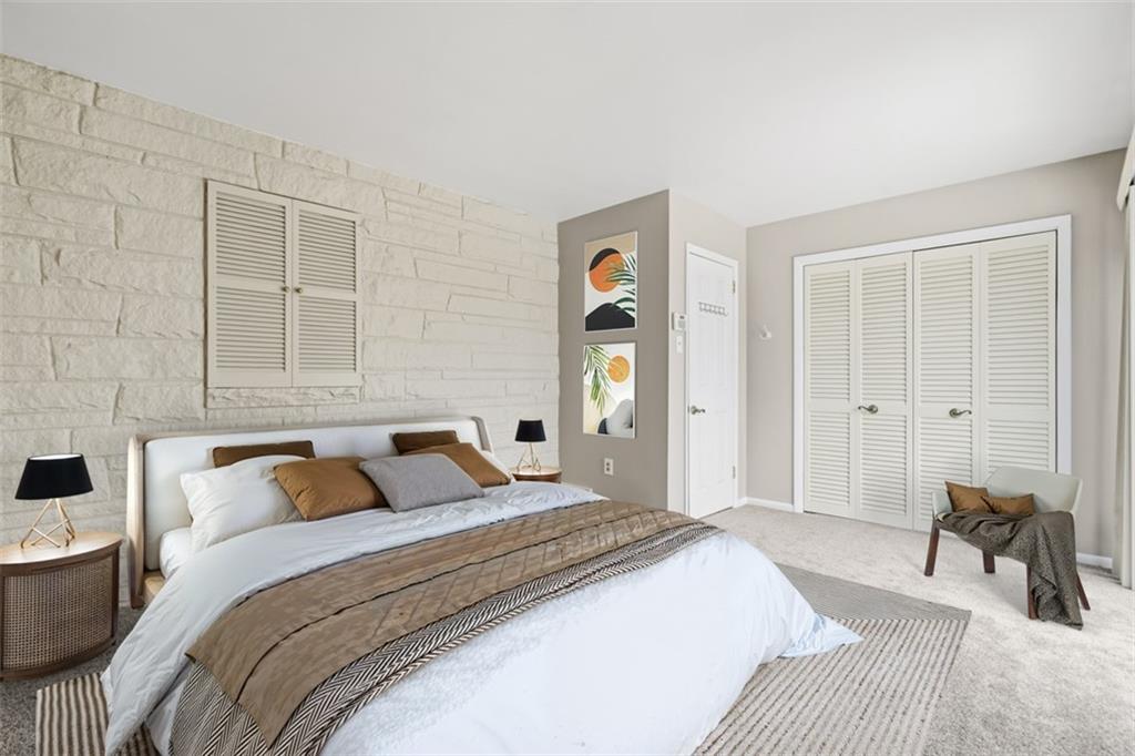 268 Coraopolis Road Coraopolis, PA 15108 - Photo 28 of 50 Welcome to your primary bedroom! This could also work well for a teenager or a guest room because it is away from the other bedrooms with a large closet and access to a private balcony.