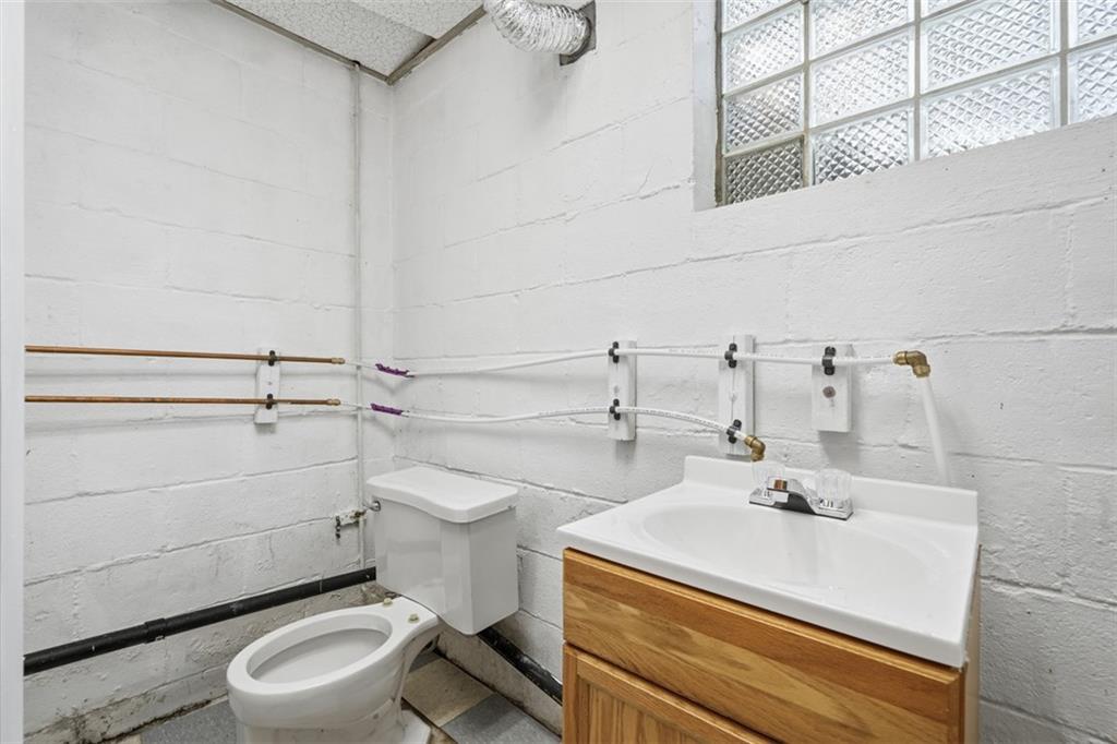 268 Coraopolis Road Coraopolis, PA 15108 - Photo 35 of 50 This 1/2 bath may need some cosmetic updating, but all you need is right here to have a convenient second bathroom. There is plumbing already here for a shower, so this could be renovated into a nice full bathroom.