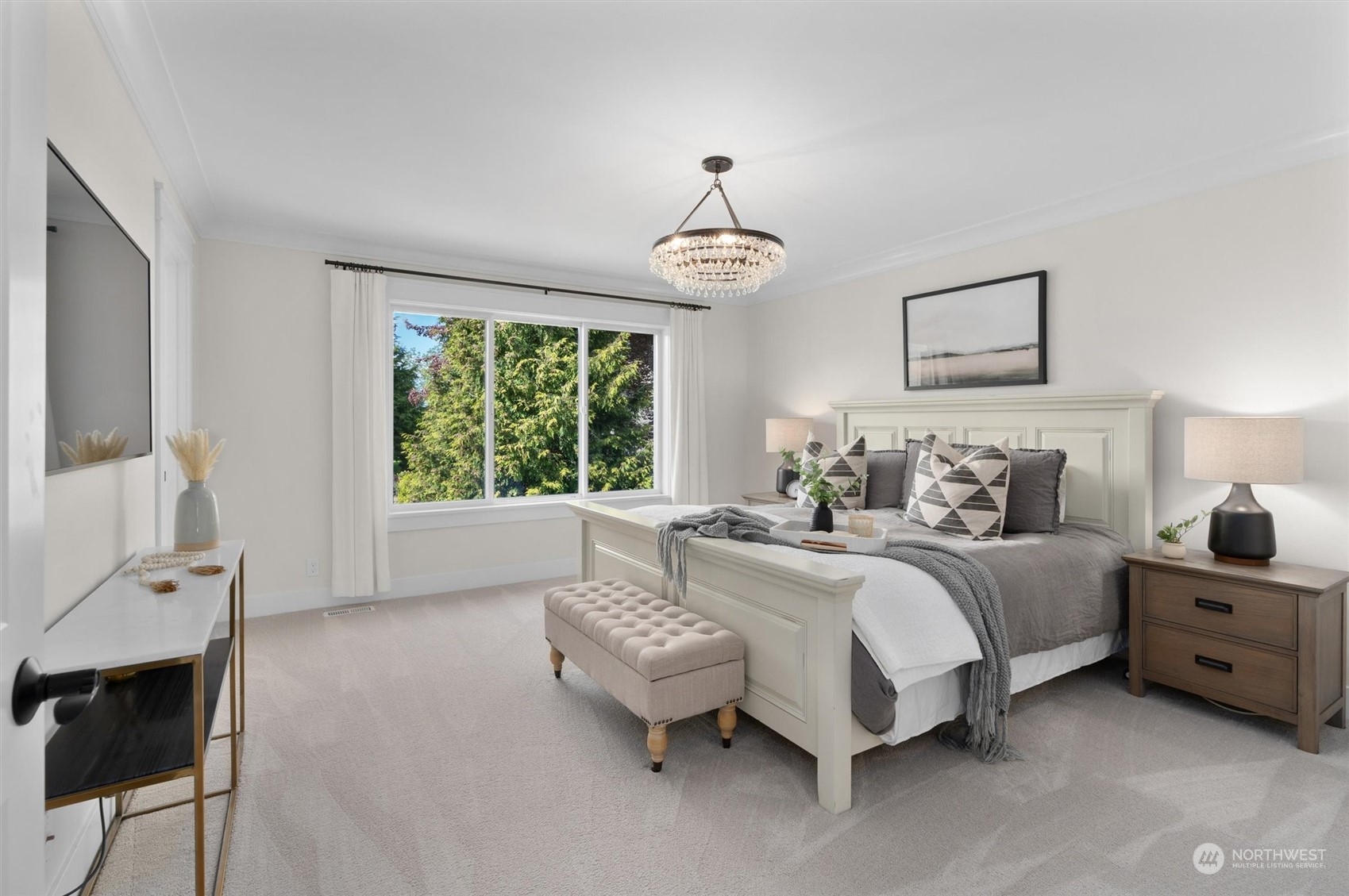 1509 242nd Street Southeast Bothell, WA 98021 - Photo 28 of 40 a spacious bedroom with a bed and a window