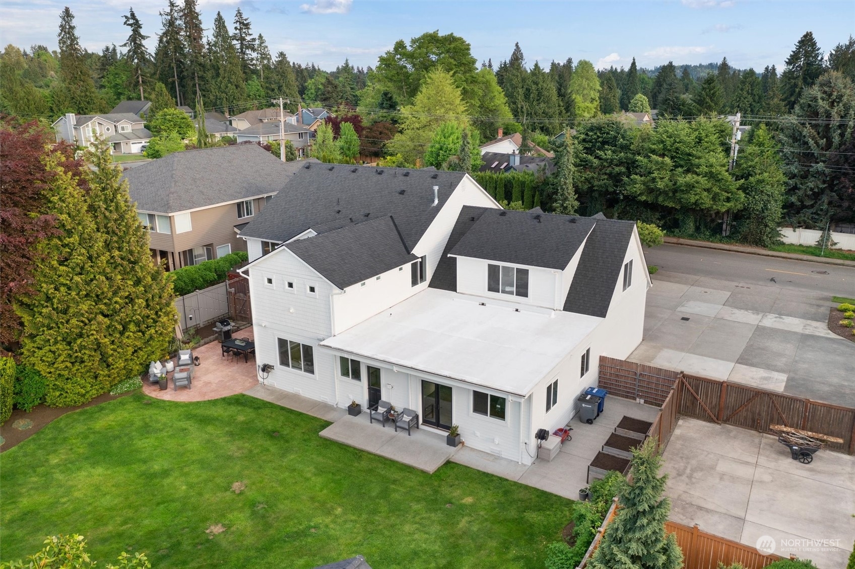 1509 242nd Street Southeast Bothell, WA 98021 - Photo 36 of 40 an aerial view of a house with a big yard