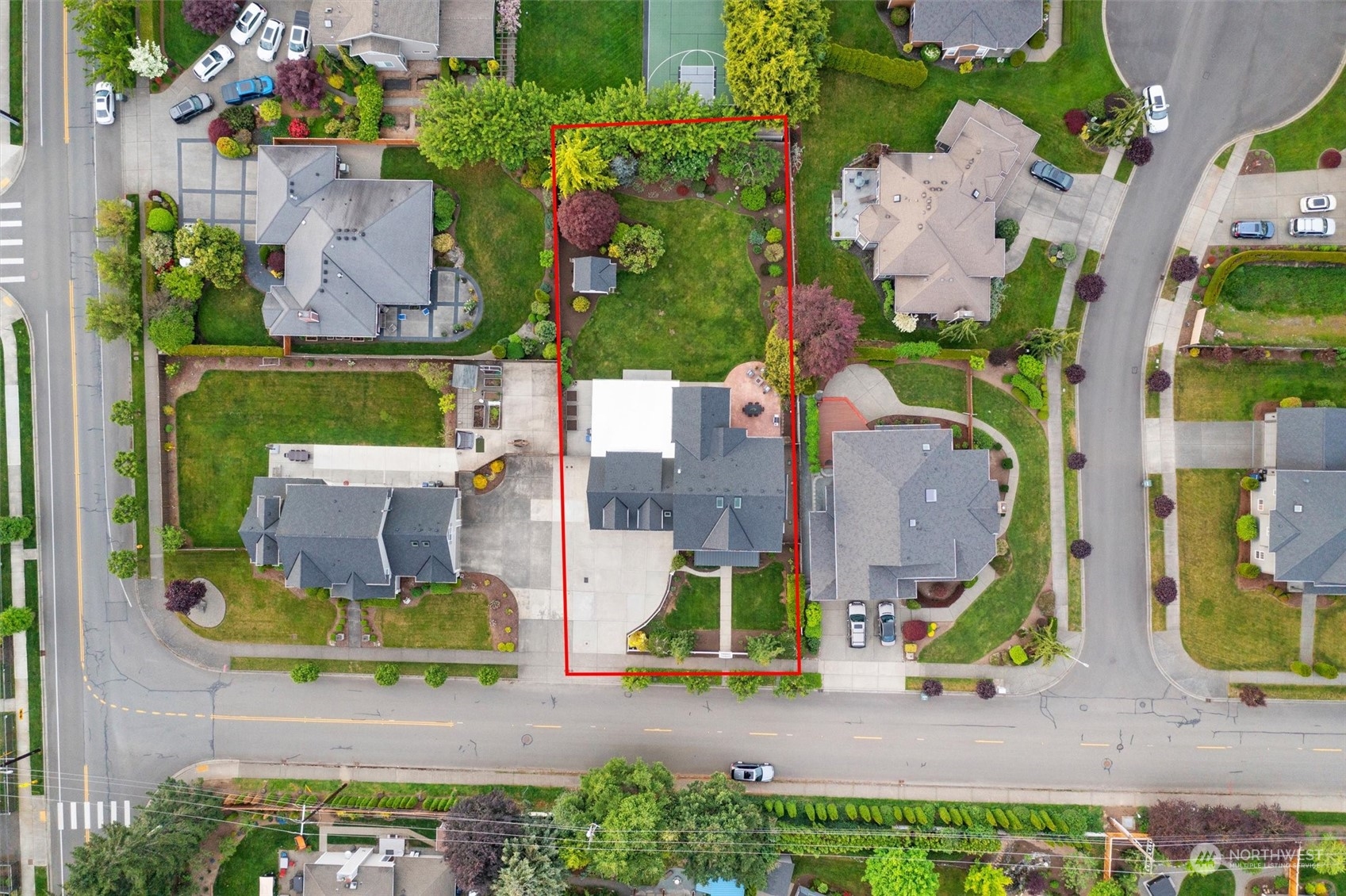 1509 242nd Street Southeast Bothell, WA 98021 - Photo 38 of 40 an aerial view of residential houses with outdoor space and parking