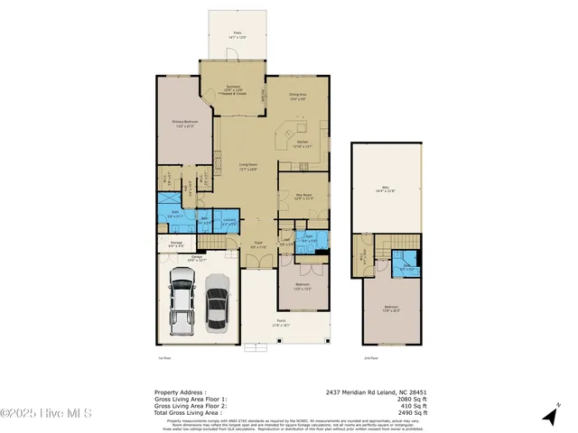 $595,000 | 2437 Meridian Road Northeast, Leland, NC 28451