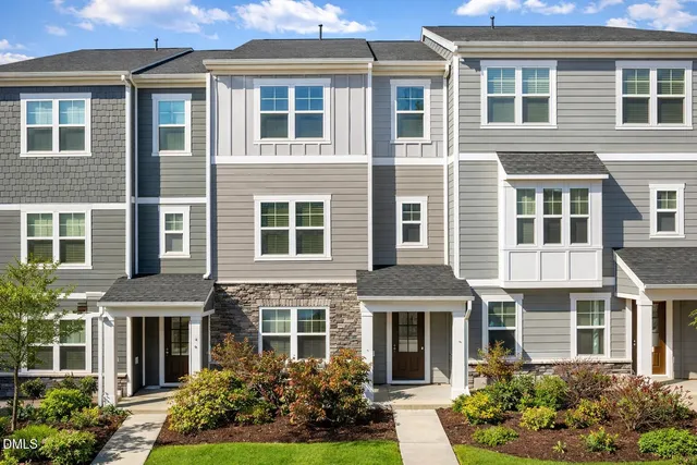 front view of a brick building