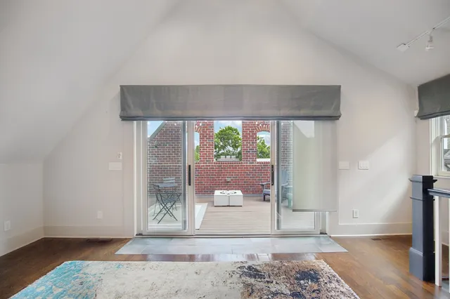 an aerial view of a city with lots of residential buildings