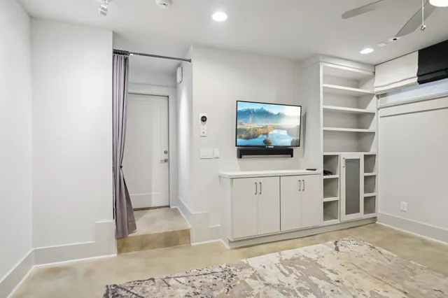 a view of a city with tall buildings