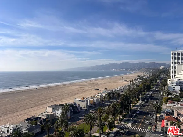 a view of city and ocean