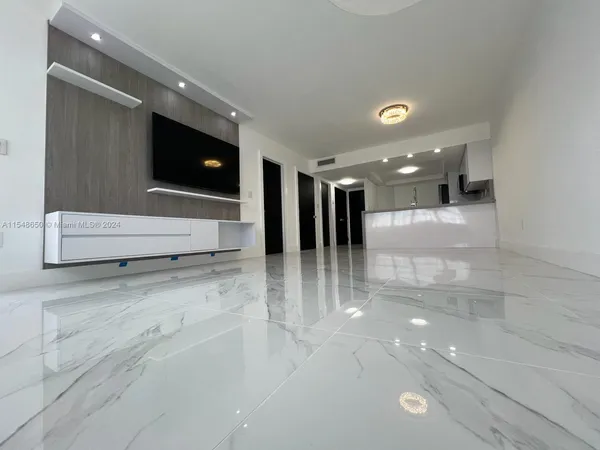 a view of a glass door