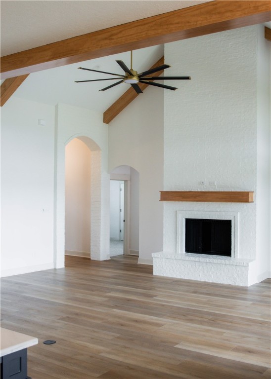 3201 Hunters Crossing Bryan, TX 77808 - Photo 6 of 33 a view of a livingroom with a fireplace and wooden floor