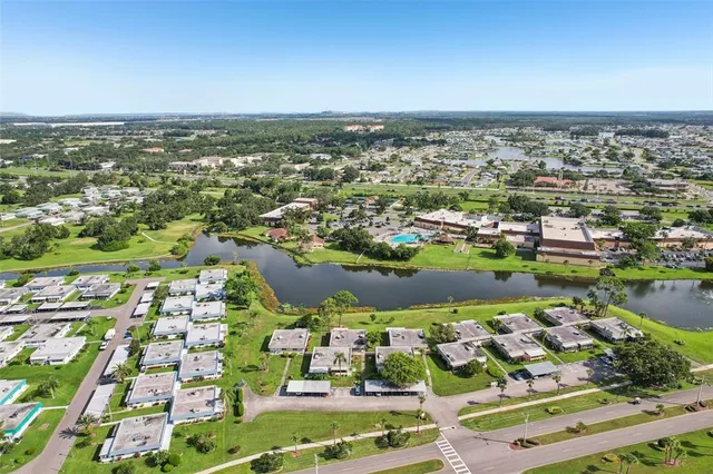 an aerial view of multiple house