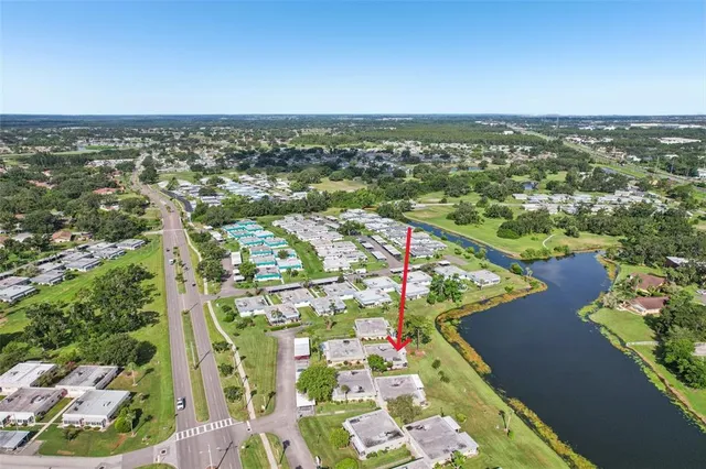 an aerial view of a city