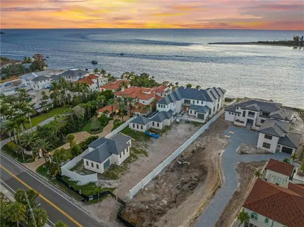 a view of a city with ocean view