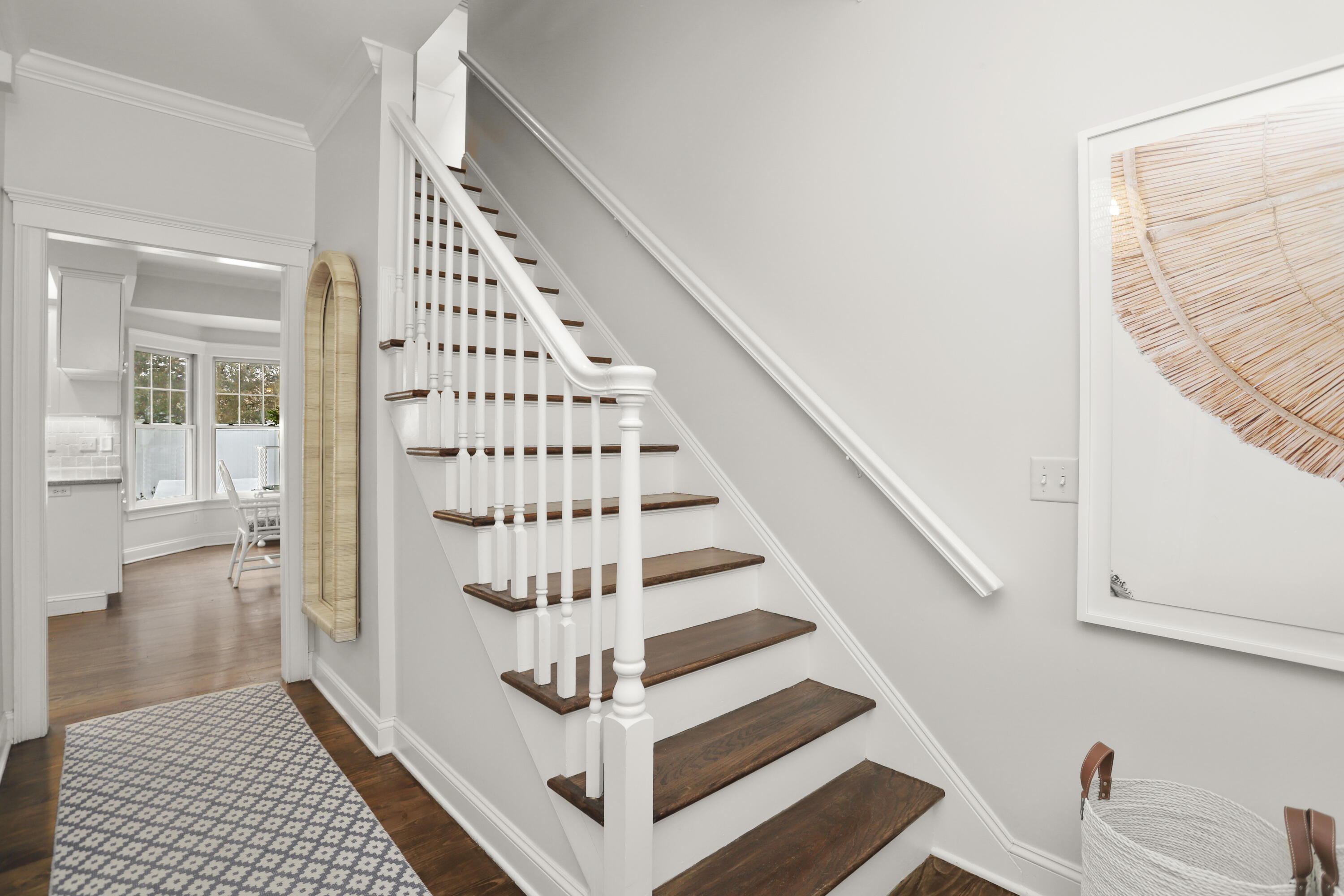 27 A Middlesex Road Darien, CT 06820 - Photo 4 of 27 a view of entryway with wooden floor and stairs