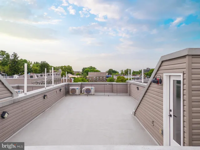 a aerial view of a large white building