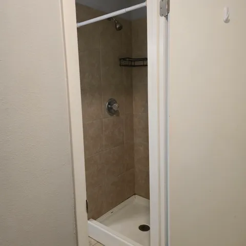 a view of a decorative light in a room