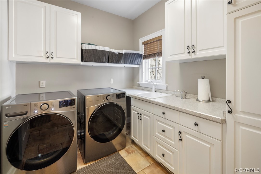 7215 Riverside Drive Richmond, VA 23225 - Photo 20 of 42 a utility room with sink dryer and washer