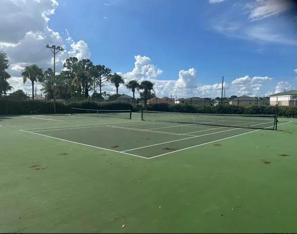 a view of a tennis court