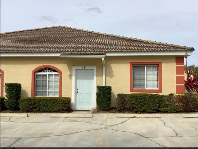a front view of a house