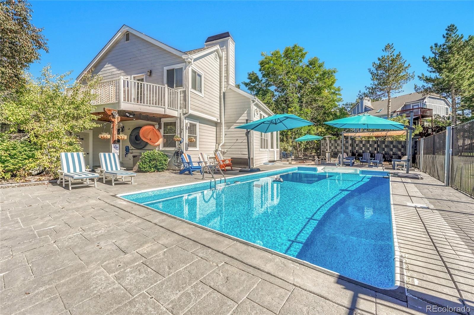 6722 Eagle Place Highlands Ranch, CO 80130 - Photo 1 of 47 a view of a house with a swimming pool