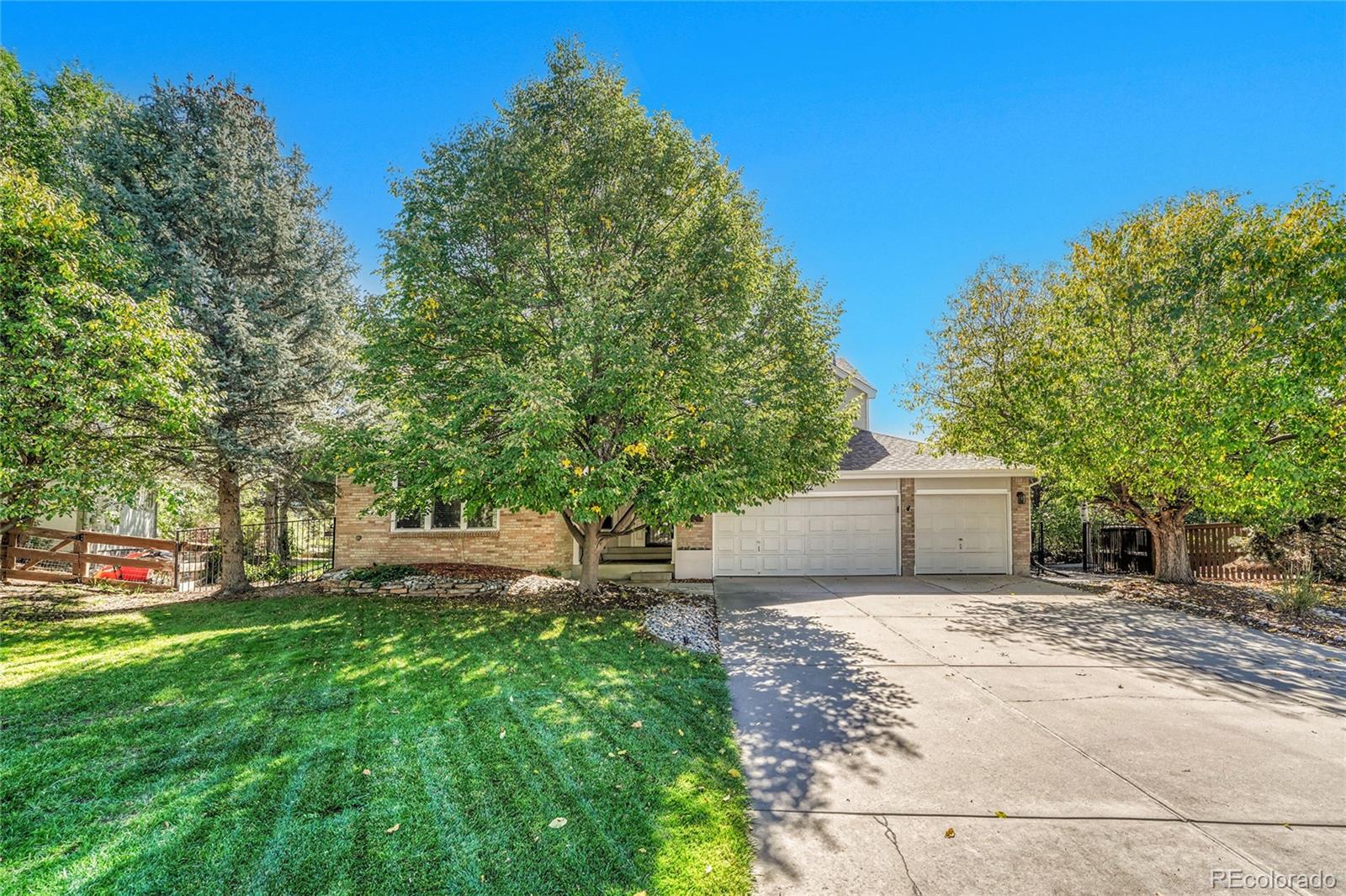 6722 Eagle Place Highlands Ranch, CO 80130 - Photo 46 of 47 a view of a backyard with trees