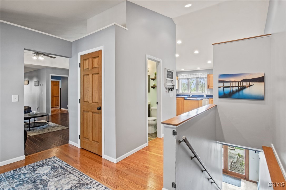 545 County Rte 54 Schroeppel, NY 13132 - Photo 10 of 50 grand foyer upon entrance, tall ceilings - and hal