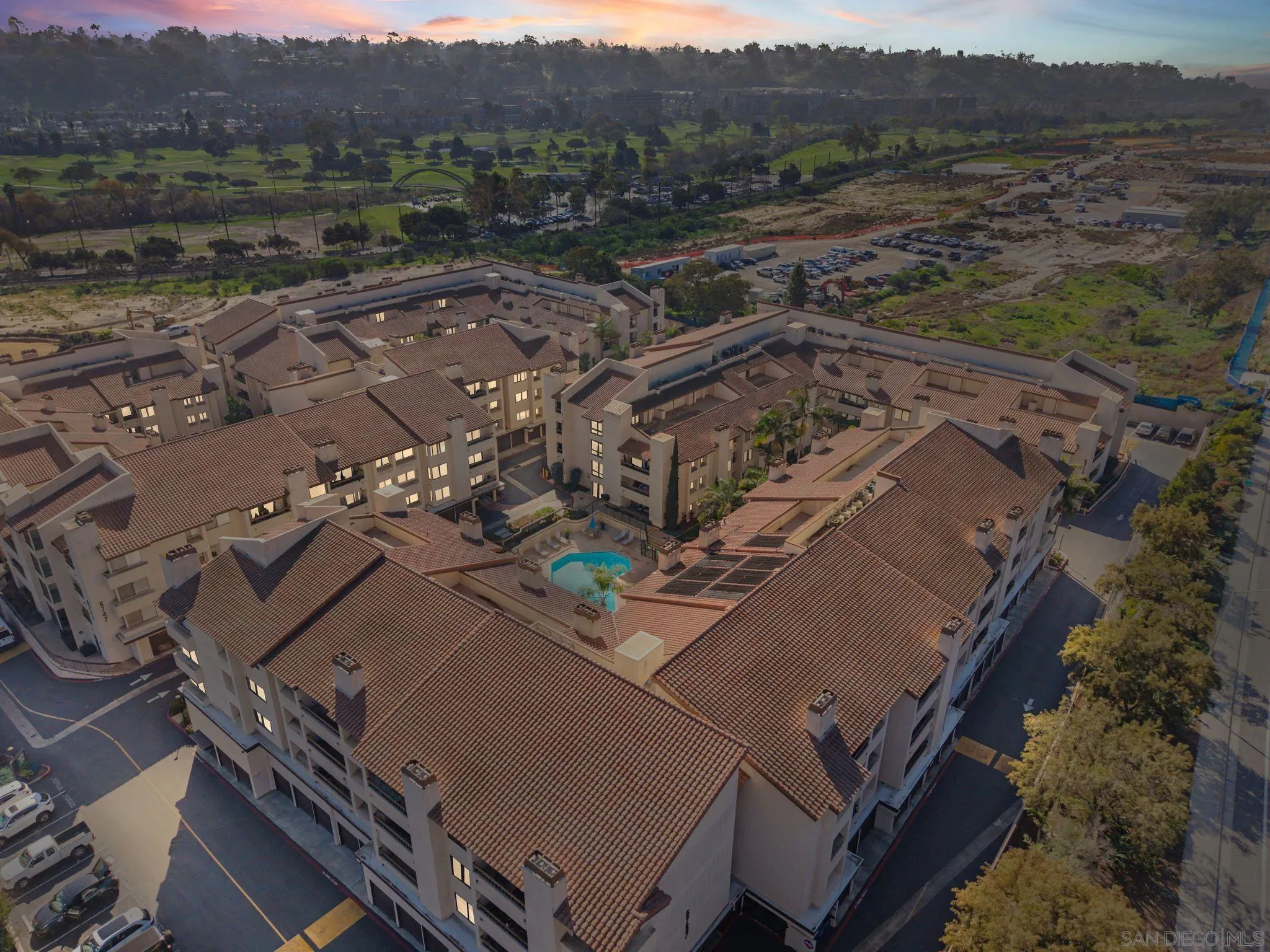 6757 Friars Road, Unit 21 San Diego, CA 92108 - Photo 39 of 40 an aerial view of a house with a yard