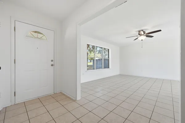 a view of an empty room