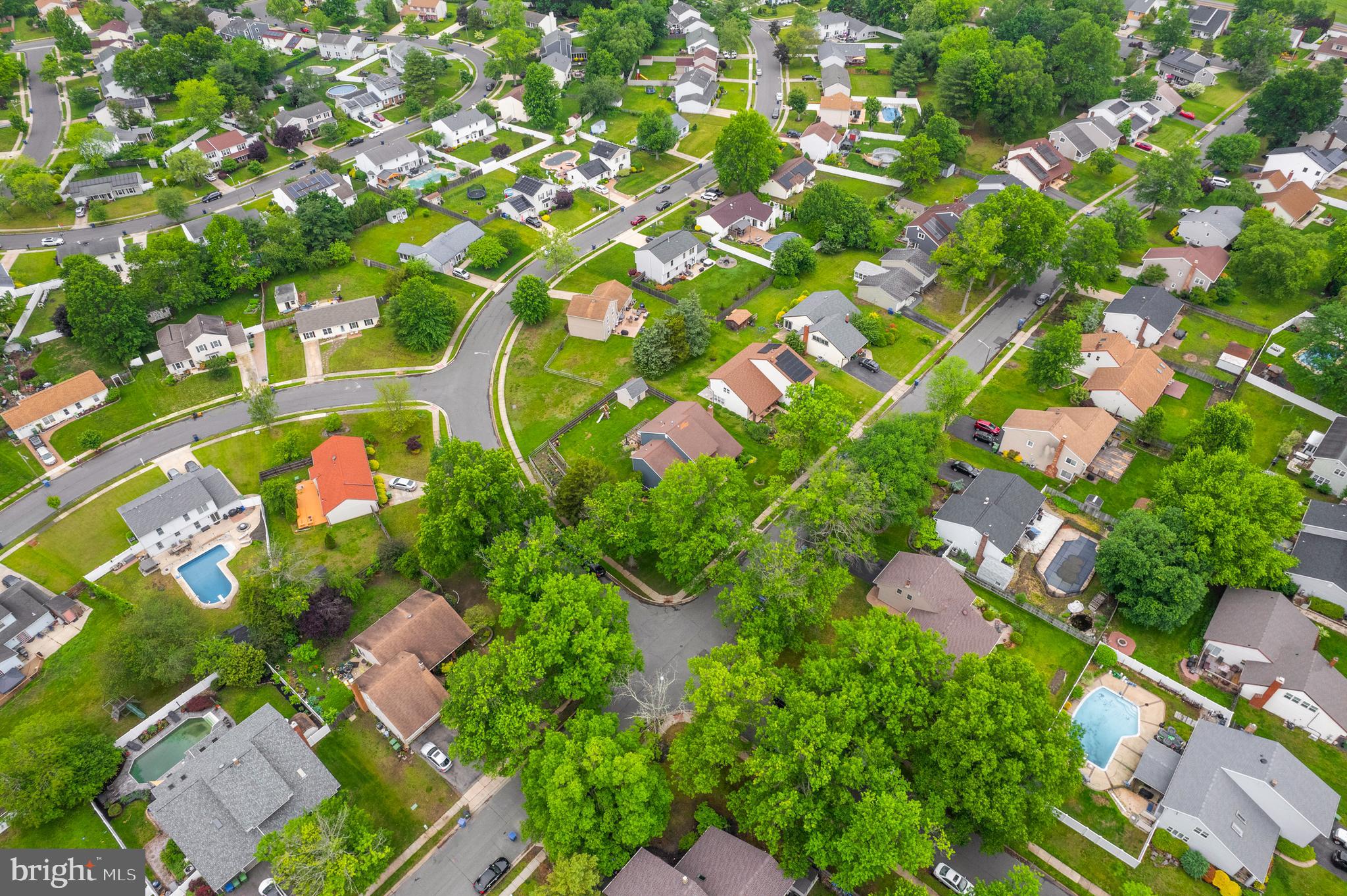 29 Concord Road Marlton, NJ 08053 - Photo 44 of 49 an aerial view of residential houses with outdoor space and trees all around